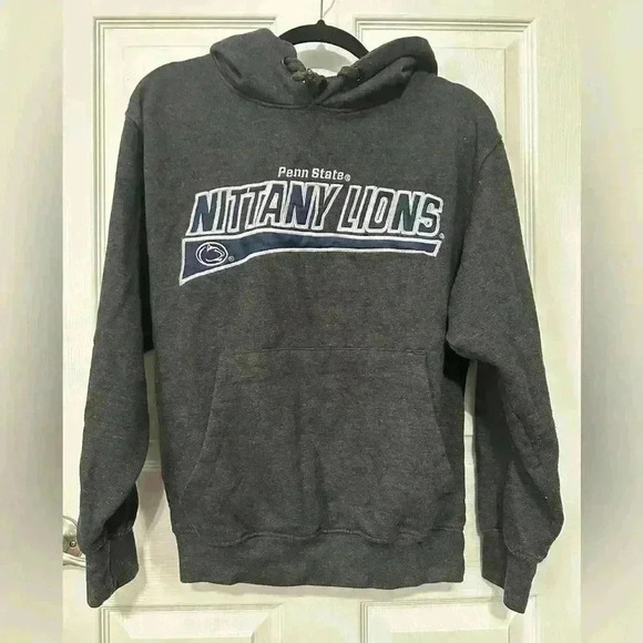 Penn State Hoodie Mens Size Small Hooded Sweatshirt Pullover Gray Nittany Lions - Picture 1 of 5